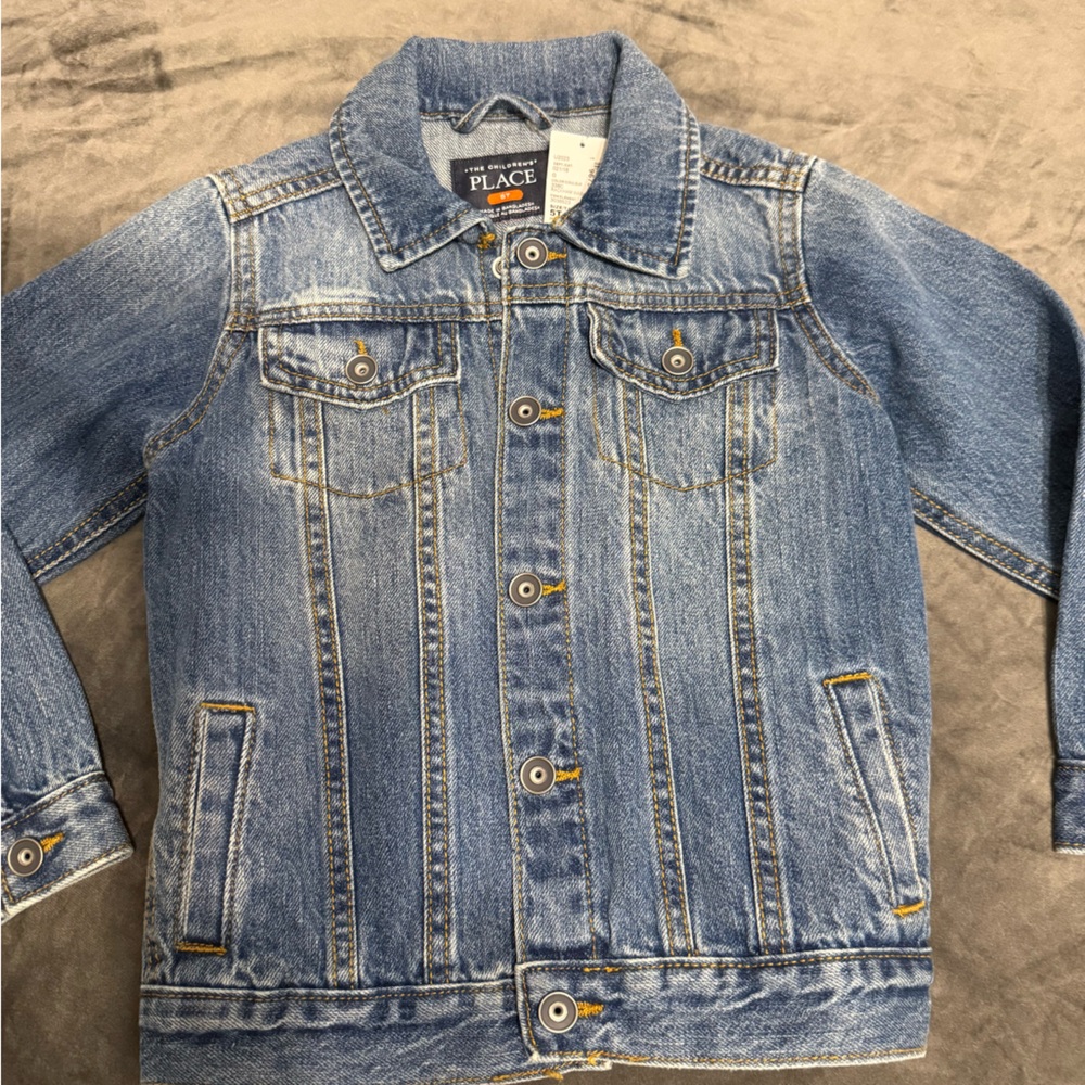 The Children's Place Blue Denim Jacket new 5t